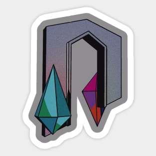 Low Poly Noisy Gateway version C Sticker